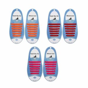Killer Deals Kids Elastic No Tie Speed Shoelaces- Pink/Orange/Red Combo