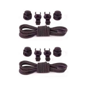 Killer Deals elastic lazy no-tie silicone speed laces - Brown (x2 Combo)