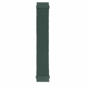 Killer Deals 20mm Universal watch braided elastic loop strap - A.green (135mm)