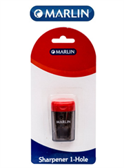 Marlin Plastic Sharpener 1 Hole+Container