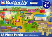 Butterfly 48pc Transport Wooden Puzzle
