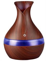 Casey Ultrasonic Aroma Portable Humidifier Dark Wood Grain