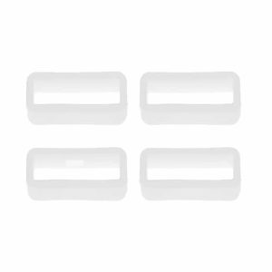 Killer Deals Watch 16MM Silicone Strap Band Saver 4pc - White