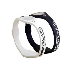 Killer Deals Power Balance bracelet for athletic performance & stability - Black+White (M) Combo
