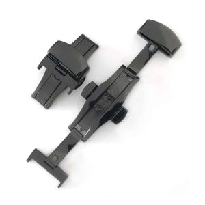 Killer Deals 20mm stainless-steel deployment clasp for watch strap - Black