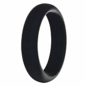 Killer Deals Women's Wedding Exercise Silicone Ring - 5mm - Black- L-1/2